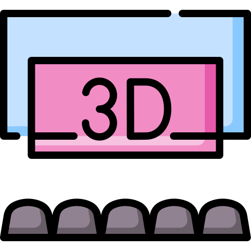 teatr 3d Special Lineal color ikona