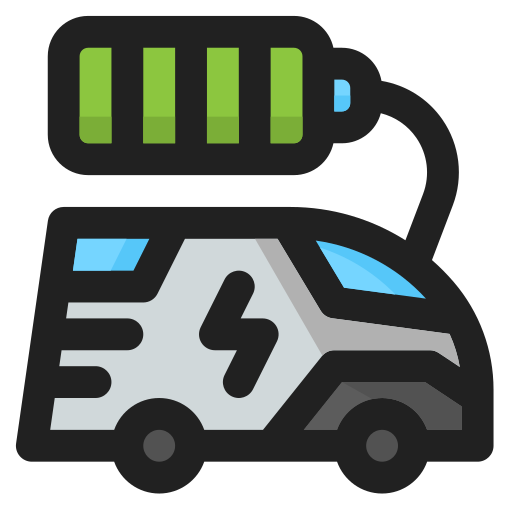 車の電池 Generic Outline Color icon