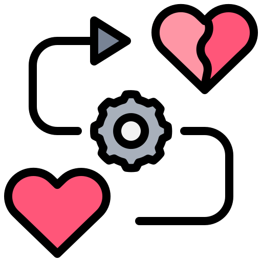 Heartbroken Generic Outline Color icon