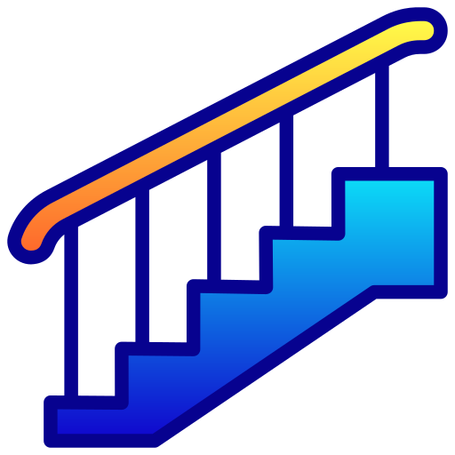 Stair Generic Lineal Color Gradient icon