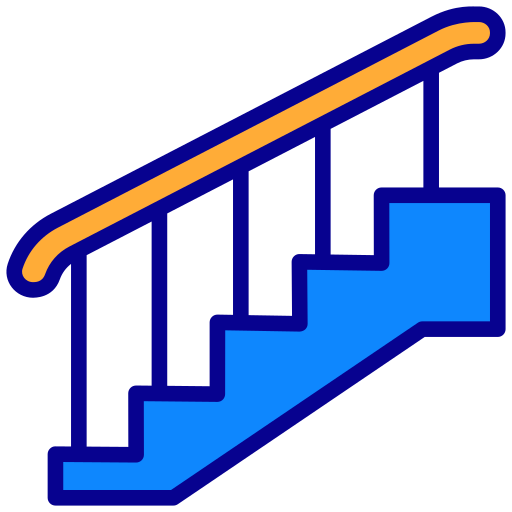 escalera Generic Outline Color icono