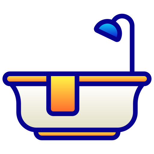 vasca da bagno Generic Lineal Color Gradient icona