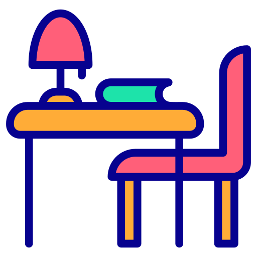 banco de trabajo Generic Outline Color icono