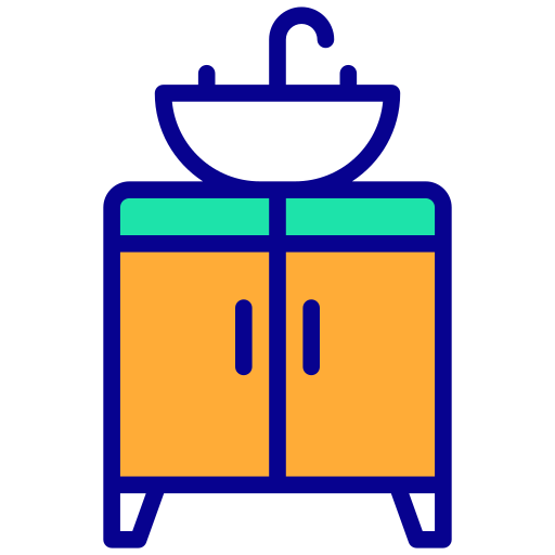 Washbasin Generic Outline Color icon