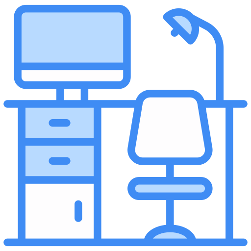 mesa de oficina Generic Blue icono