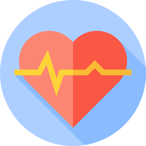 Heart Flat Circular Flat icon