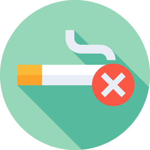 담배 Flat Circular Flat icon