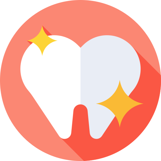 Tooth Flat Circular Flat icon