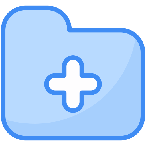Medical file Generic Blue icon