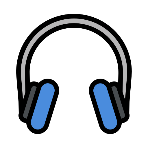zestaw słuchawkowy Generic Outline Color ikona
