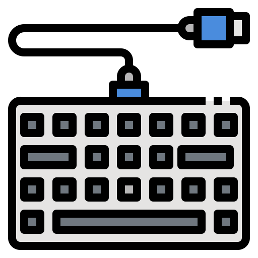 Keyboard Generic Outline Color icon