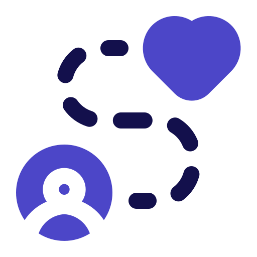 Customer journey Generic Blue icon