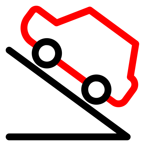Downhill Generic Outline Color icon