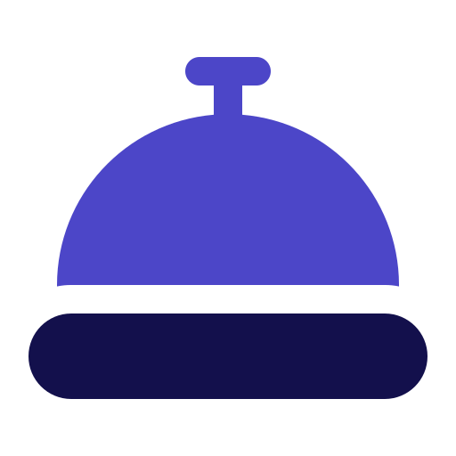 campana del hotel Generic Blue icono