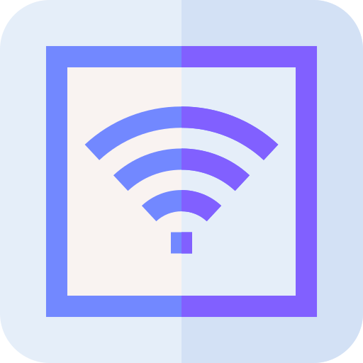 wifi gratuit Basic Straight Flat Icône