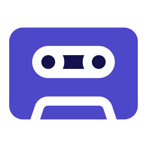 cassette Generic Blue icoon