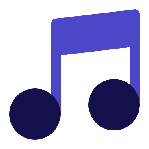 musik note Generic Blue icon