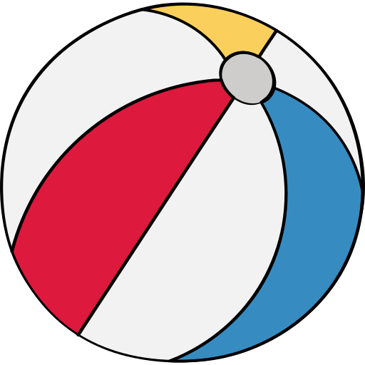 strandbal Generic Outline Color icoon