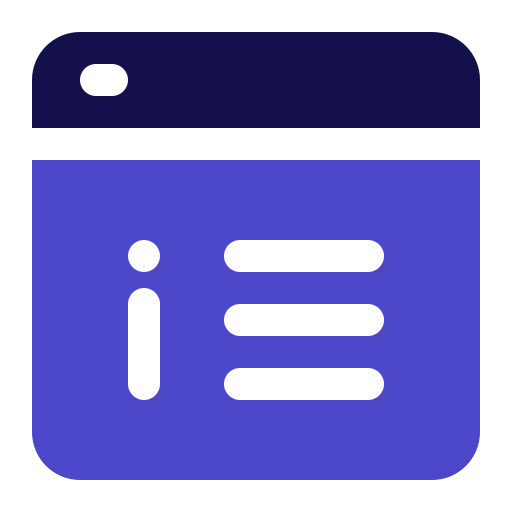 정보 Generic Blue icon