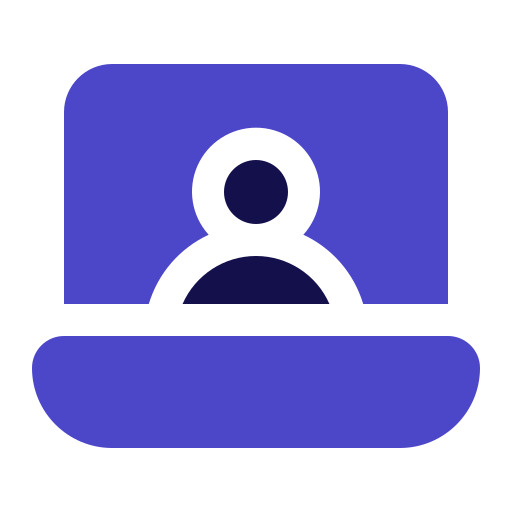 Online support Generic Blue icon