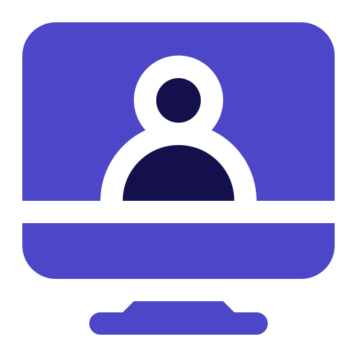 Online support Generic Blue icon