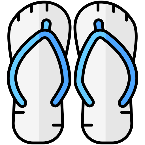 slippers Generic Outline Color icoon