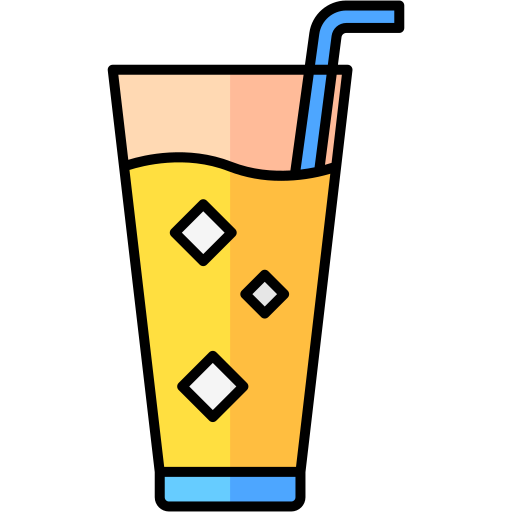 zimny napój Generic Outline Color ikona
