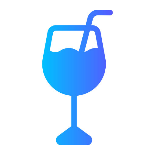 cocktail Generic Flat Gradient icoon