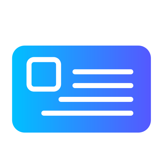 Personal card Generic Flat Gradient icon