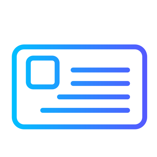 Personal card Generic Gradient icon