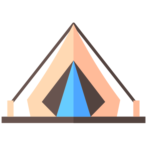 tente de camping Generic Flat Icône