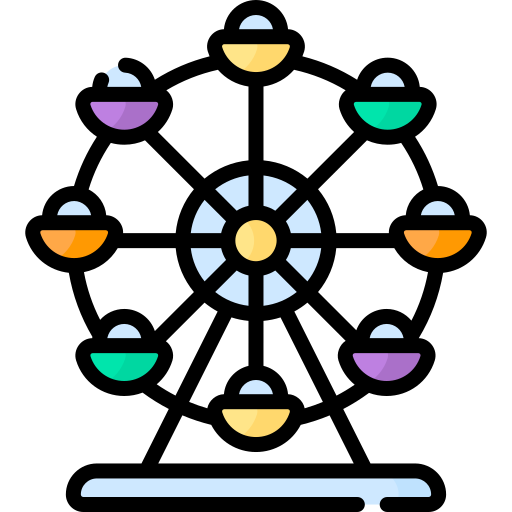 Ferris wheel Special Lineal color icon