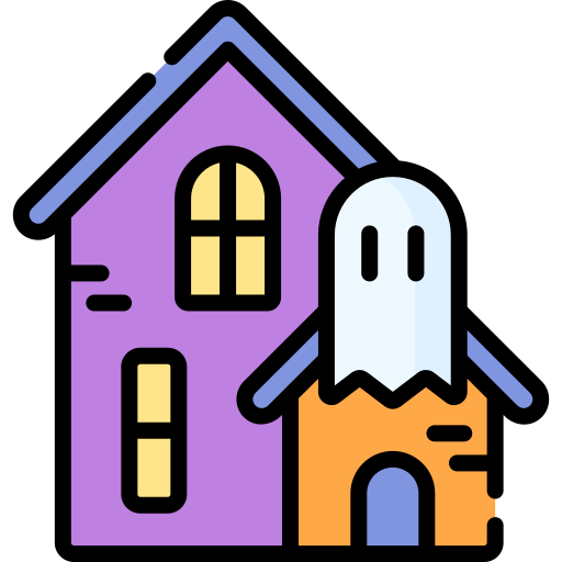 casa embrujada Special Lineal color icono
