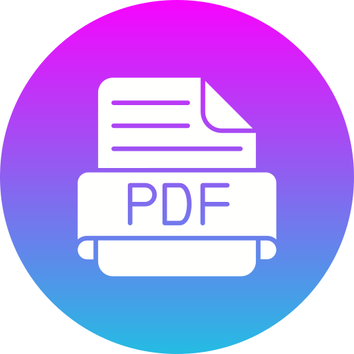 pdf Generic Flat Gradient ikona