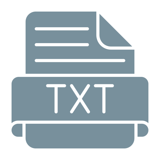 txt Generic Simple Colors icon