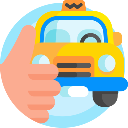 taxi Detailed Flat Circular Flat icon