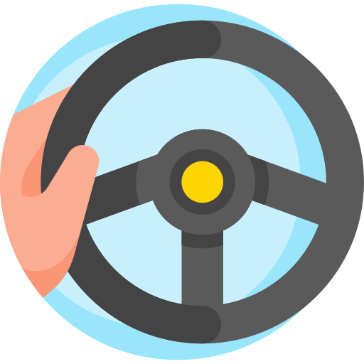 kierownica Detailed Flat Circular Flat ikona