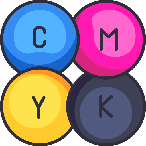 Cmyk Generic Outline Color icon