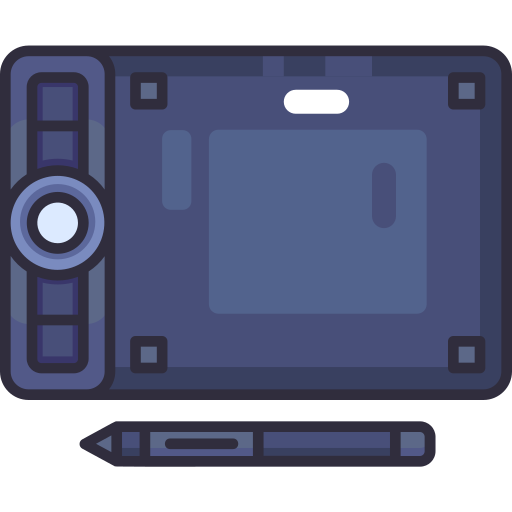 pen tablet Generic Outline Color icoon