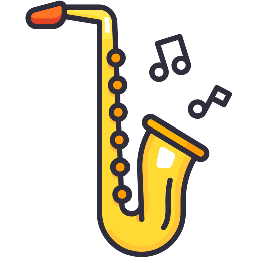 saxofoon Generic Outline Color icoon