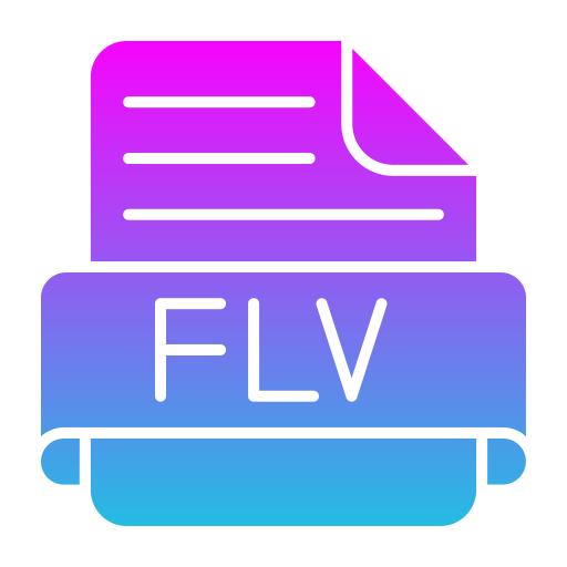 flv Generic Flat Gradient Icône