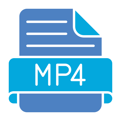 mp4 Generic Blue ikona