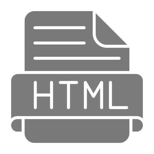 html Generic Grey icon