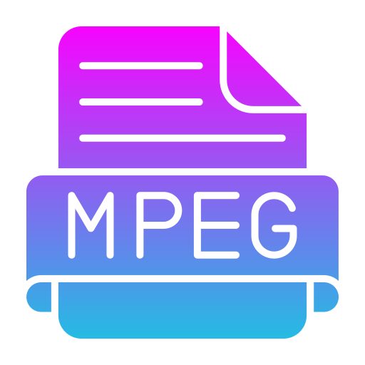 mpeg Generic Flat Gradient icon