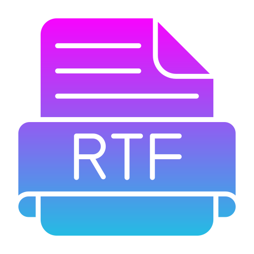 rtf Generic Flat Gradient icon