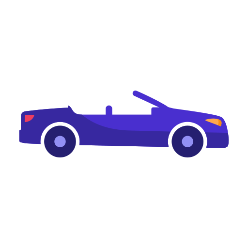 cabriolet Generic Flat icoon