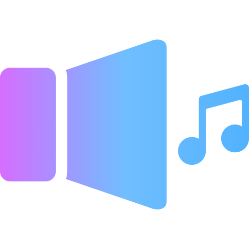 audio Generic Flat Gradient icoon