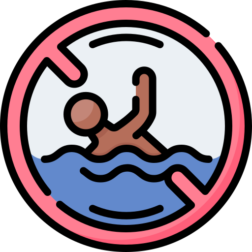 schwimmen verboten Special Lineal color icon