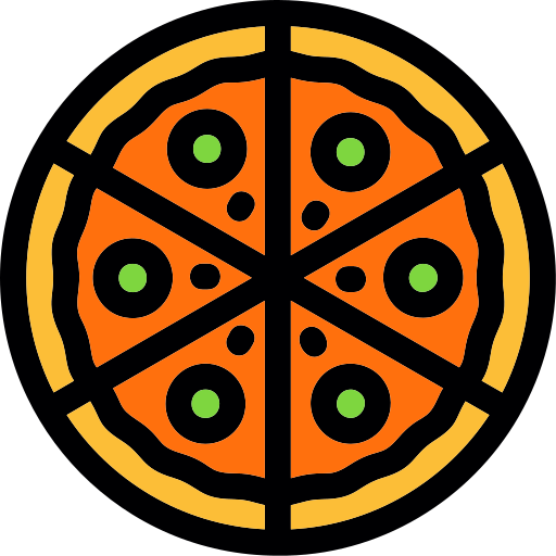 pizza Generic Outline Color icono