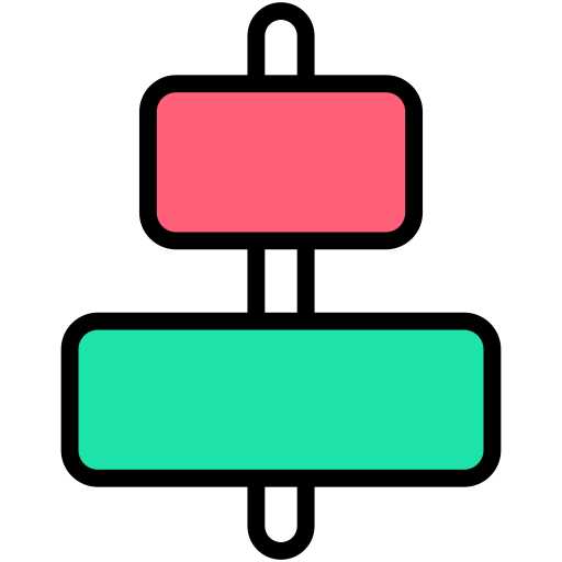 중앙 정렬 Generic Outline Color icon
